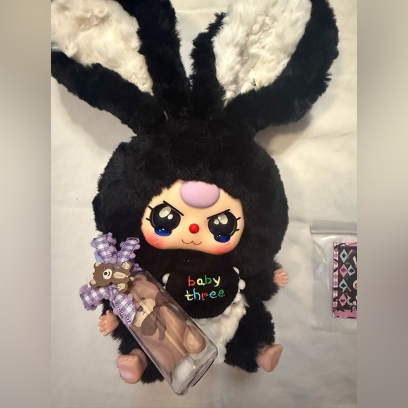 baby three black and white bunny special crying eyes - Picture 4 of 5